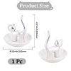 1Pc Cat Shape Ceramic Jewelry Decorative Plates ODIS-BBC0001-11B-2