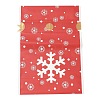 Christmas Snowflake Plastic Packing Pouches Drawstring Bags ABAG-Q053-03H-2