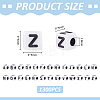 1300Pcs 26 Styles White Opaque Acrylic Beads MACR-UN0001-12-3