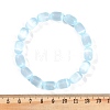 Dyed Natural Selenite Column Beaded Stretch Bracelets for Women BJEW-I312-05B-5