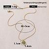 Vintage 304 Stainless Steel Enamel Maple Leaf Pendant Necklaces for Women YM5382-6
