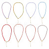 8Pcs 8 Colors 3.5MM Round Nylon Cotton Cord Necklace Making NJEW-TA0001-26G-3