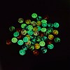 50Pcs Luminous Glass Cabochons sgGLAA-SZ0001-15A-3