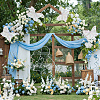 Gauze & Iron Butterfly Decoration for Wedding AJEW-WH0709-354-5