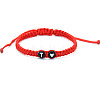 Resin Beads Braided Bead Bracelets FS-WG108B7-20-1