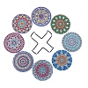 DIY 5D Diamond Painting Mandala Theme Cup Mat Kits PW-WGAF7BE-01-1