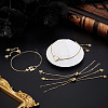 10Pcs 1MM Brass Box Chain Slider Bracelet Making MAK-BBC0001-37-4