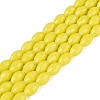 Opaque Solid Color Glass Beads Strands GLAA-N071-01A-C03-1