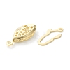 Brass Filigree Box Clasps KK-L205-07G-3