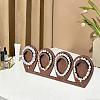 1 Set 1-Tier Wood Jewelry Display Stands ODIS-SC0001-14A-6