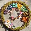 7 Chakra Natural & Synthetic Mixed Stone Chips Tree of Life Suncatchers HJEW-F027-04-3