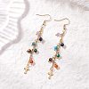 Natural Gemstone Dangle Earrings EJEW-JE06668-03-2