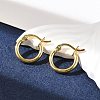925 Sterling Silver Hoop Earrings STER-P047-13A-G-5