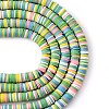 Handmade Polymer Clay Beads Strands CLAY-R089-8mm-T012-5