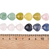 Gradient Color Natural Rose Quartz & Quartz Crystal & Lemon Jade & Blue Aventurine & Green Aventurine Beads Strands G-B185-A11-6