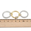 Brass Micro Pave Cubic Zirconia Plain Band Finger Rings for Women RJEW-P160-01B-G01-6