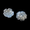 Dyed & Heated Gradient Color Glass Bead Cap GLAA-D307-01M-2