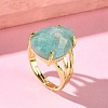 Brass Cuff Open Rings RJEW-D347-04G-12-3