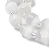 White Cat Eye Beads Strands G-Q169-F10-01-4