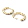 Brass Pave Cubic Zirconia Hoop Earrings for Women EJEW-L269-129G-3