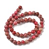 Dyed Natural Imperial Jasper Round Bead Strands G-M274-01-8mm-6
