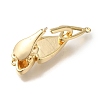 Brass with Shell Fold Over Clasps KK-H480-47G-01-2