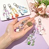 Alloy & Acrylic & Resin Pendant Decorations HJEW-YW00335-01-4