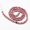 Natural Rhodonite Beads Strands G-G736-10-6mm-2