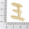 Brass Micro Pave Clear Cubic Zirconia Pendants CU-CBA8481-01G-E-3