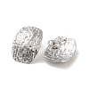 Rectangle 304 Stainless Steel Stud Earrings for Women EJEW-L272-017P-2