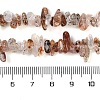 Natural Black Gold Rutilated Quartz Beads Strands G-G905-20-4