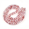 Luminous Handmade Silver Foil Glass Beads Strands FOIL-N029-02B-03-3