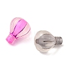 Spray Painted Transparent Acrylic Beads X-OACR-H054-14-2