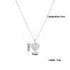 Brass Micro Pave Cubic Zirconia Openable Blank Locket Pendant Necklaces for Engraved Name FS-WG25E25-02-1