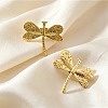 304 Stainless Steel Stud Earrings for Women SA-CBA0933-02G-1