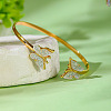 Butterfly Alloy Acrylic Pendant Necklace & Stud Dangle Earring & Cuff Bangles Sets for Women FS-WG2F59A-01-4