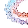Gradient Color Baking Paint Glass Bead Strands X1-DGLA-A039-T2mm-A015-3