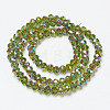 Electroplate Glass Beads Strands EGLA-A034-T4mm-J05-3
