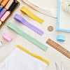 12.5M 5 Colors Printed Cotton Ribbon OCOR-FG0003-30-4