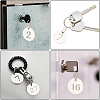 DIY Number 1~30 ID Hanging Tags Pendant Making Kit for Luggage House Lockets DIY-BC0006-18-5