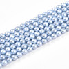 Baking Painted Pearlized Glass Pearl Bead Strands HY-N002-3mm-C04-2