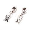 Alloy European Dangle Charms X-PALLOY-JF00001-03-2