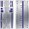 Fingerinspire 2Pcs 2 Style Custom 304 Stainless Steel Cutting Dies Stencils DIY-FG0001-94-1