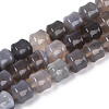 Natural Grey Agate Beads Strands G-N353-06A-07-2
