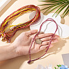 12Pcs 12 Colors Polyester & Spandex Cord Necklace Making AJEW-TAC00070-6