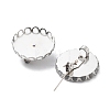 304 Stainless Steel Brooch Base Settings FIND-D035-03D-P-2