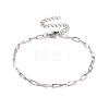 Non-Tarnish 304 Stainless Steel Cable Chain Bracelet for Men Women BJEW-E031-05F-P-1
