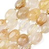Natural Yellow Hematoid Quartz/Golden Healer Quartz Beads Strands G-G453-D15-01-2