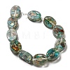 Dyed Natural Imperial Jasper with Resin Beads Strands G-G083-A01-01-2