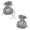 Velvet Jewelry Bags with Drawstring & Plastic Imitation Pearl TP-CJC0001-03F-2